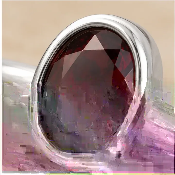 Garnet 925 Silver Ring — view 3