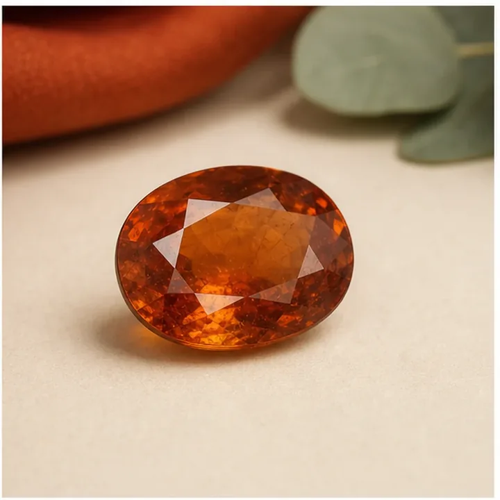 Hessonite Garnet — 5 to 7 ct — view 2